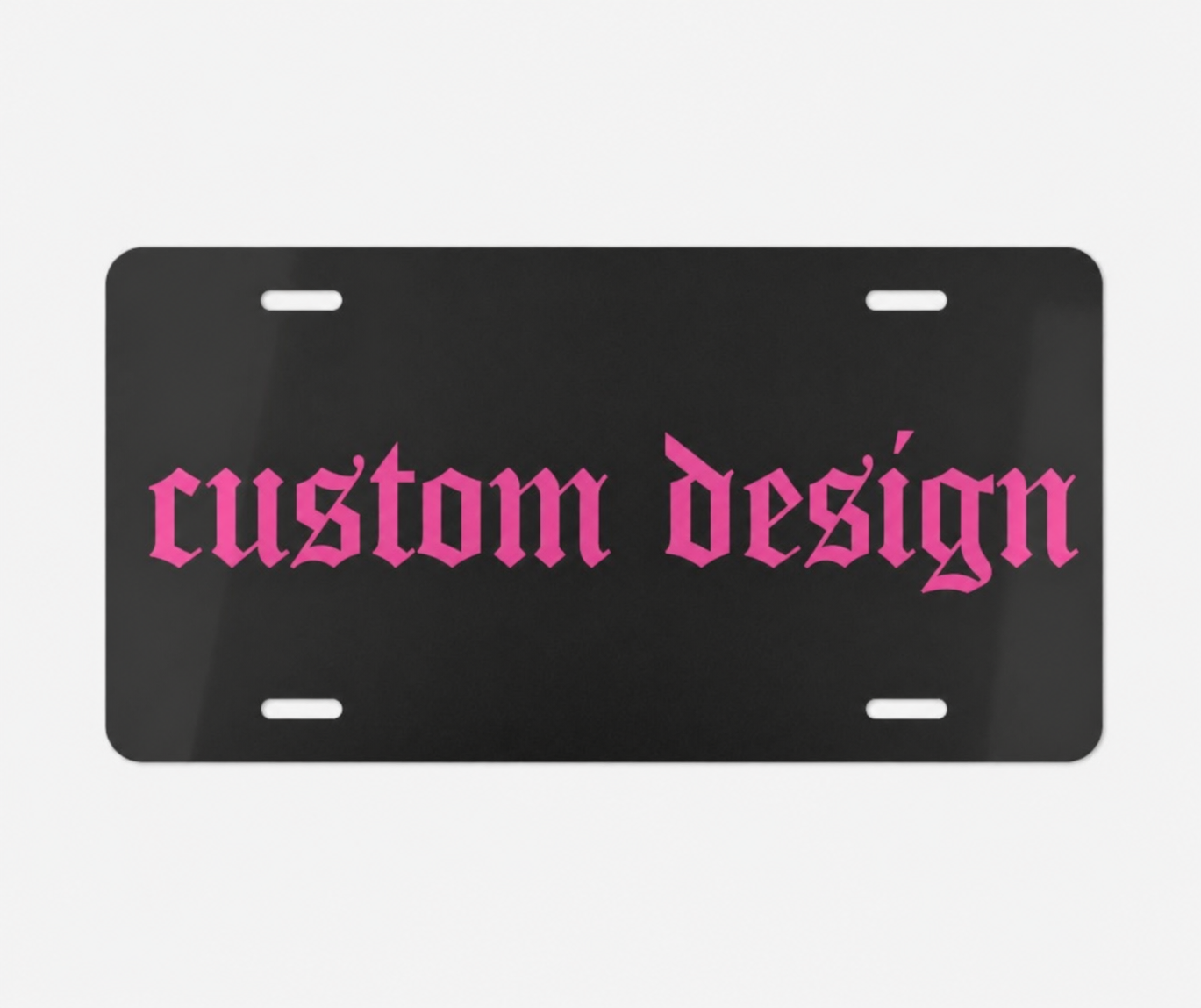 Custom license plate